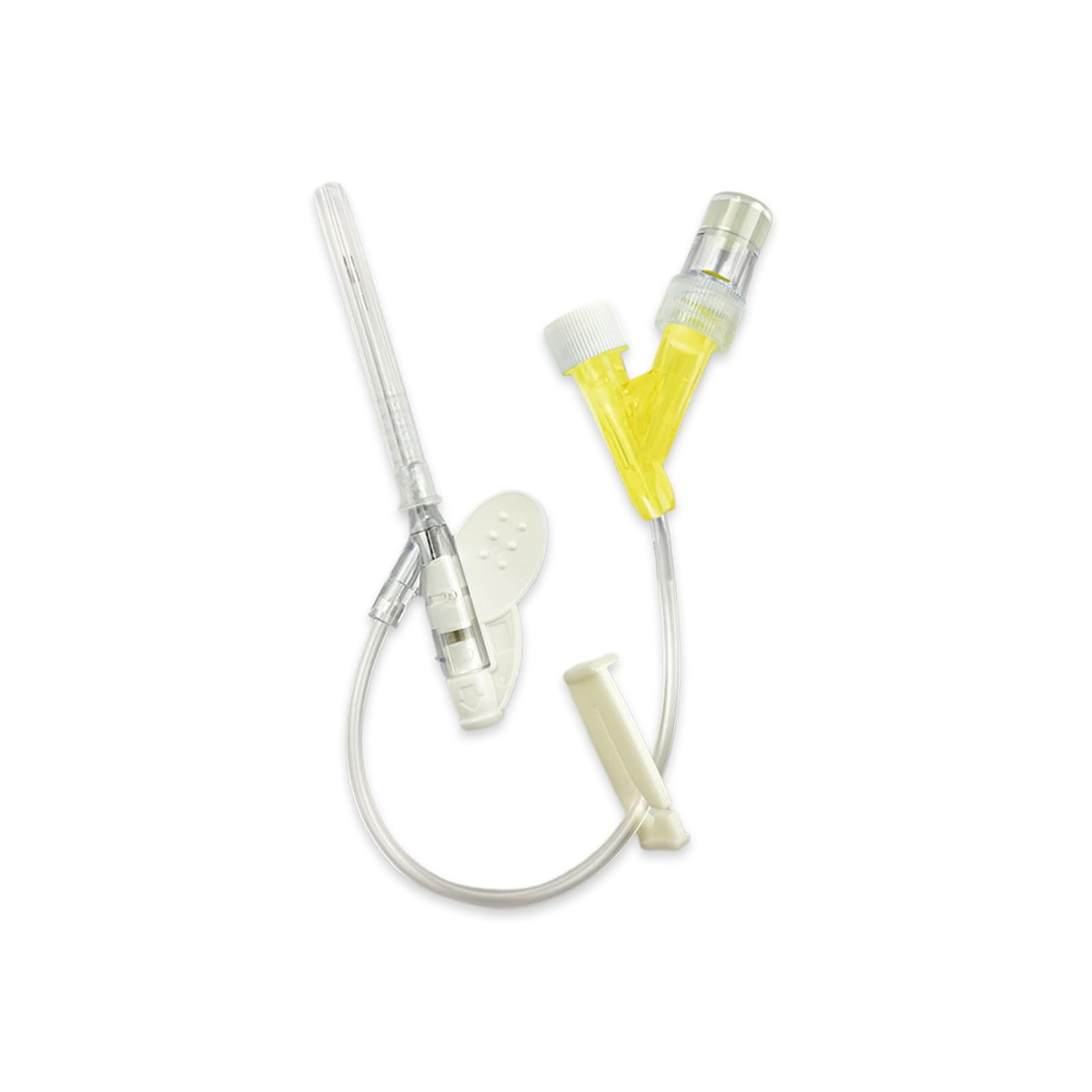 100 unidades de agujas veterinarias permanentes con tubo de extensión y pinza, catéter intravenoso veterinario, catéteres intravenosos veterinarios desechables, para animales de todos los tamaños.