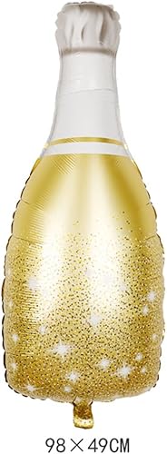 Miniatura 3 de Morndew 2 globos de aluminio dorado y dorado rosa para festivales, Año Nuevo, fiesta, celebración, fiesta, fiesta de cumpleaños, boda, decoración de