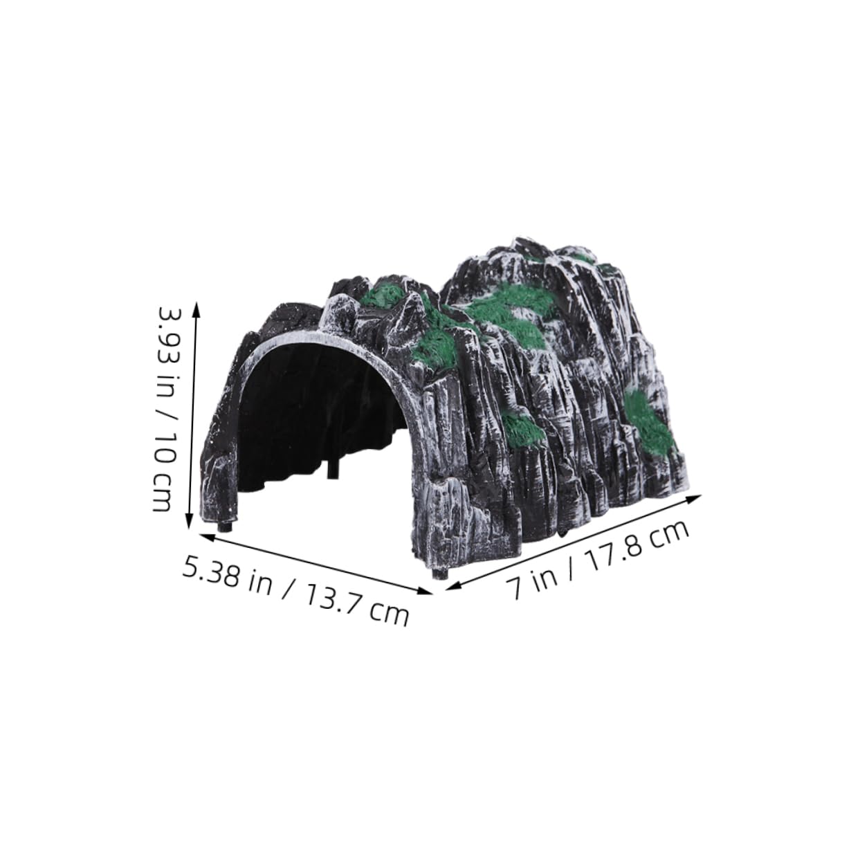 Milisten Model Railway Scenery Toy Scale Train Tunnel for Kids Simulated Railroad Toy Unique Cave Design