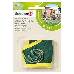 Schleich Groene Paardendeken + Hoofdstel