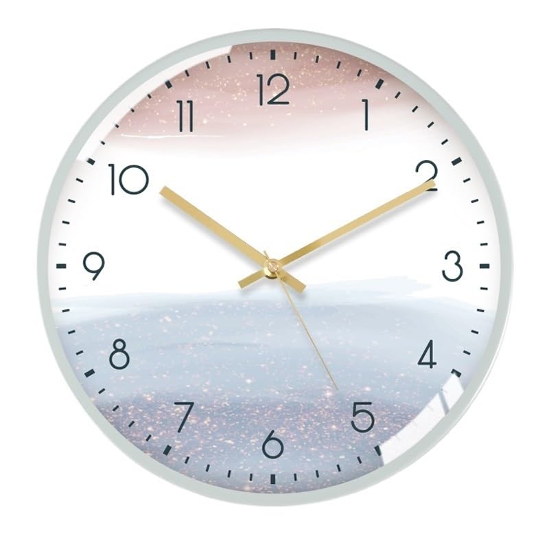 Horloge murale silencieuse TUSUOD en quartz pour salon et bureau