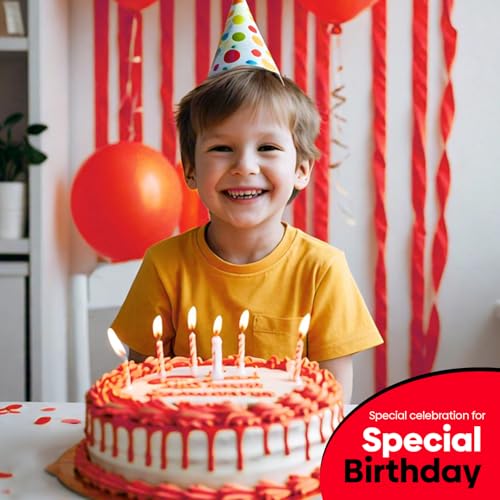 Image of 4 Red Streamers, 328ft Pack of Crepe Paper Party Decorations