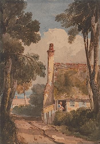 Impression sur Toile Harborne David Cox Affiche de Arts Prestige Salon 60x90cm