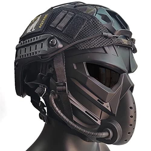 Casque d'airsoft avec cagoule et masque de paintball pour vos scénarios CQB