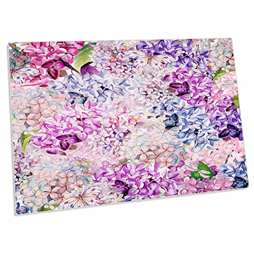 Pad escritorio floral acuarela colorido 58x40 cm