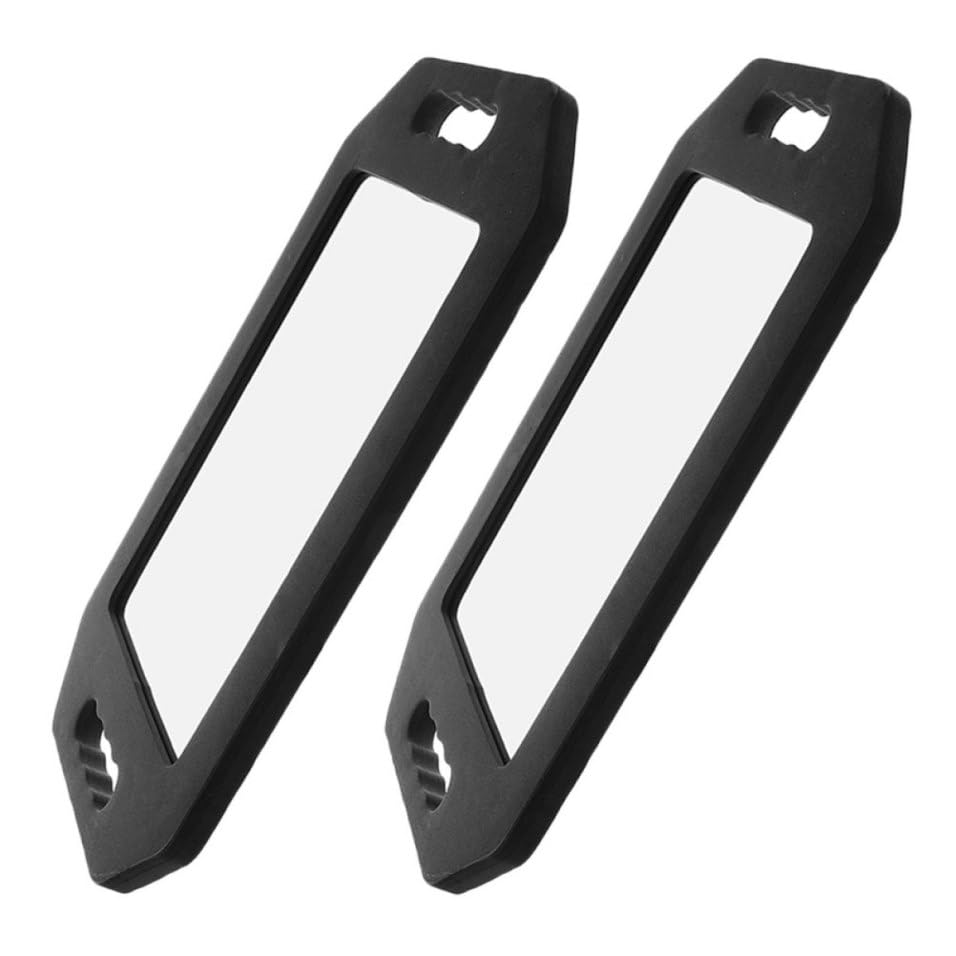 Miroir de coiffure rectangulaire portatif Amosfun avec double poignée en écume