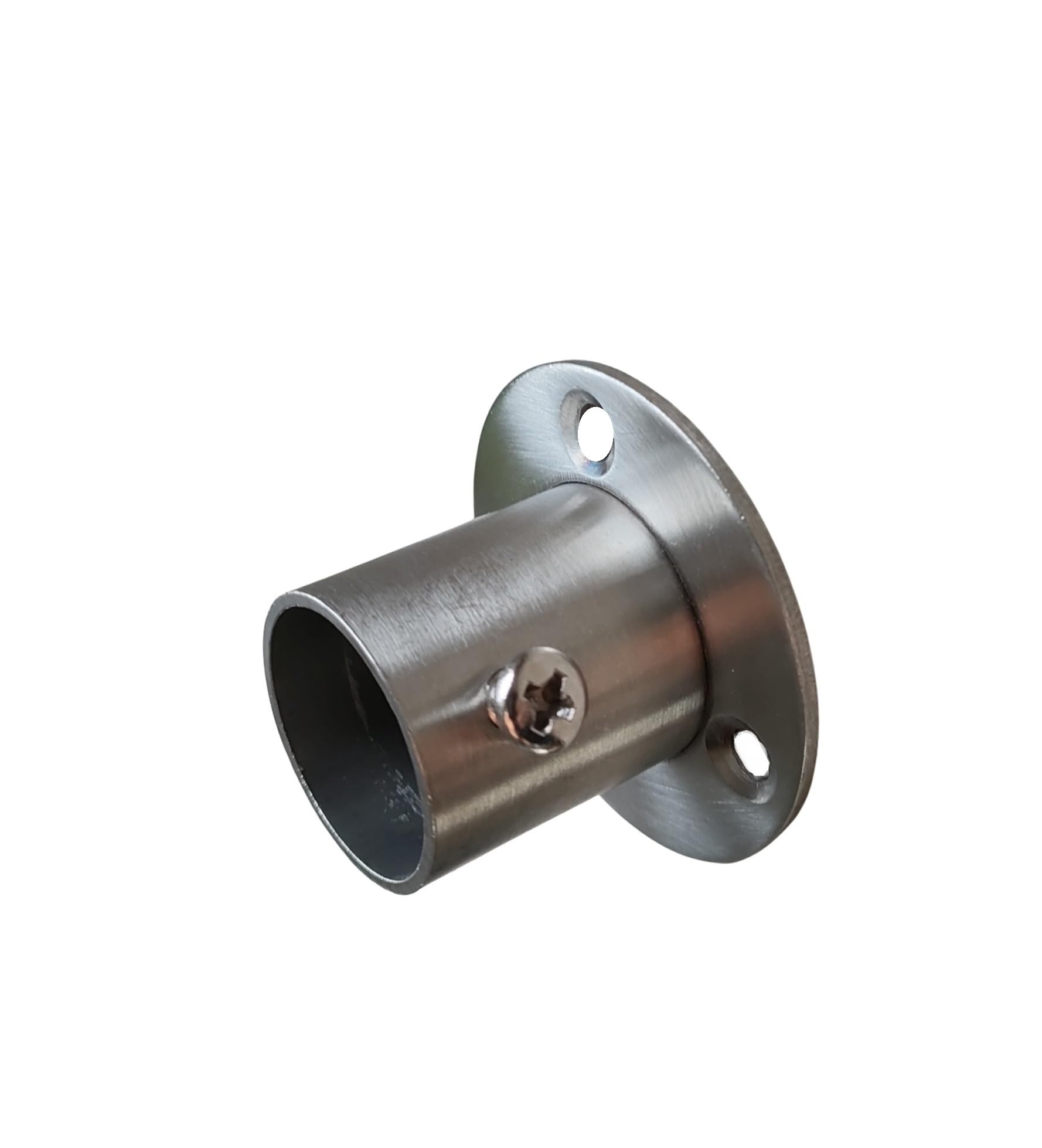 Bride de raccordement en acier inoxydable - Ancrage mural - Support de fixation pour tube intérieur et extérieur (22 mm)