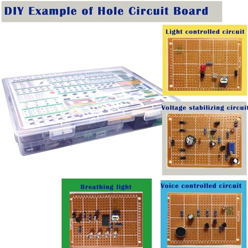 2300PCS XXXXL Complete Set DIY Electronics Component Assortment Box Kit,IC,PCB,Breadboard,Jumper,Magnifying Glass,Resistors,LED,Triode,Potentiometer,Speakers - Image 5