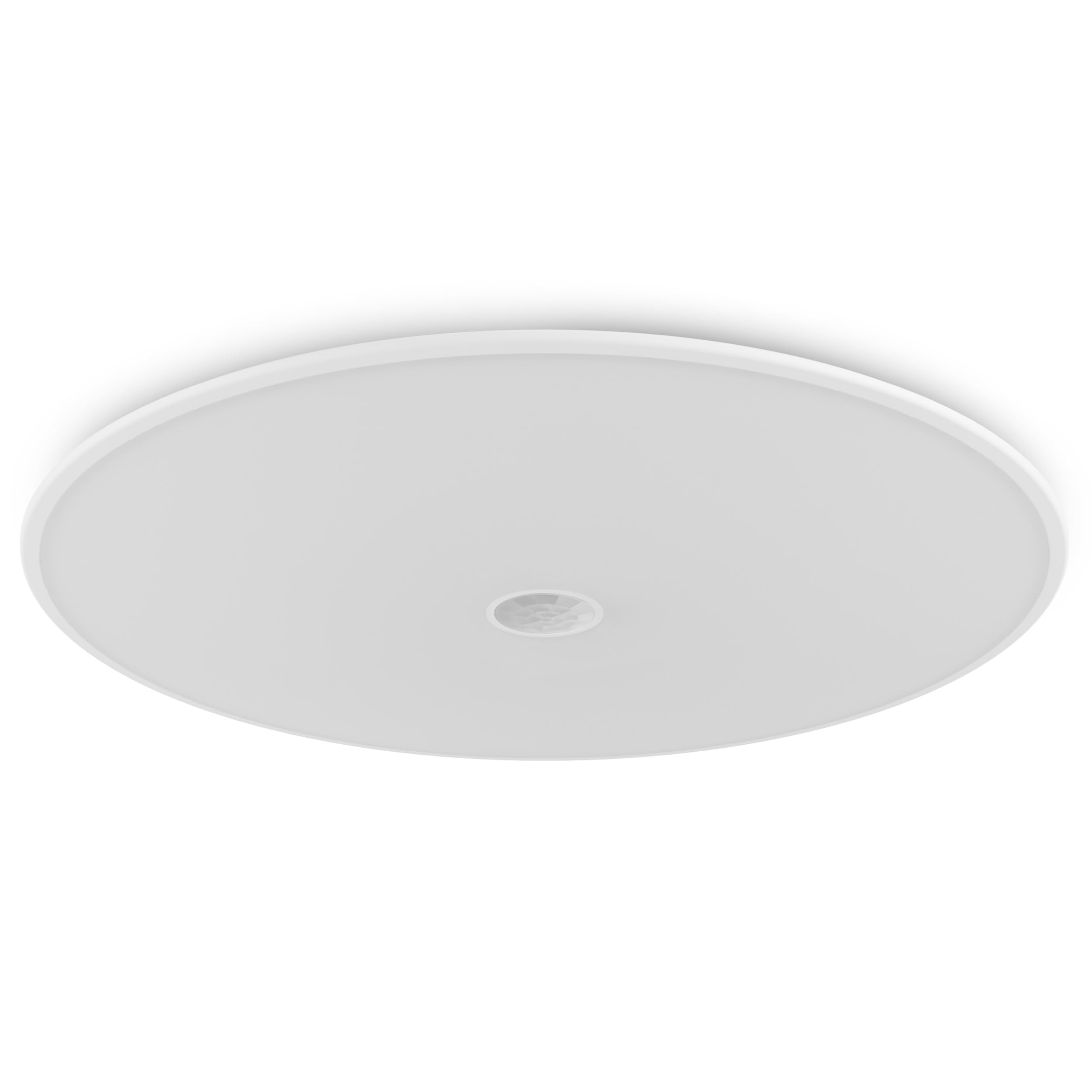 Oktaplex Orta Deckenlampe mit Bewegungsmelder 360 Grad Lampe flach LED warmweiß IP54 26cm Deckenleuchte Außen Balkon und Terrasse