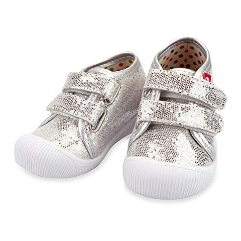 Zutano Baby Shoes for Walking, Infant, Toddler First Walking Shoes, Silver Sparkle, 5 Cover