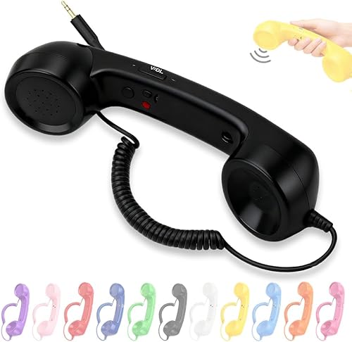 Miniatura 17 de Auricular de Teléfono Retro, 2026 Nuevo Auricular Receptor de Mango Estilo Teléfono Retro de Línea Fija, Auriculares con Cable Estilo Teléfono Retro