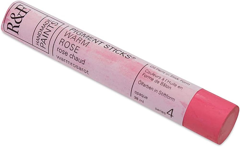 R&FHandmade Paints - Professional Oil Pigment Stick, Warm Rose, 38 ml