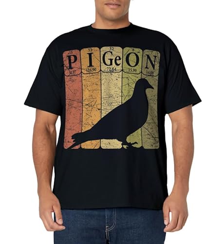 Pigeon Periodic Table Elements Birdwatching Ornithology T-Shirt