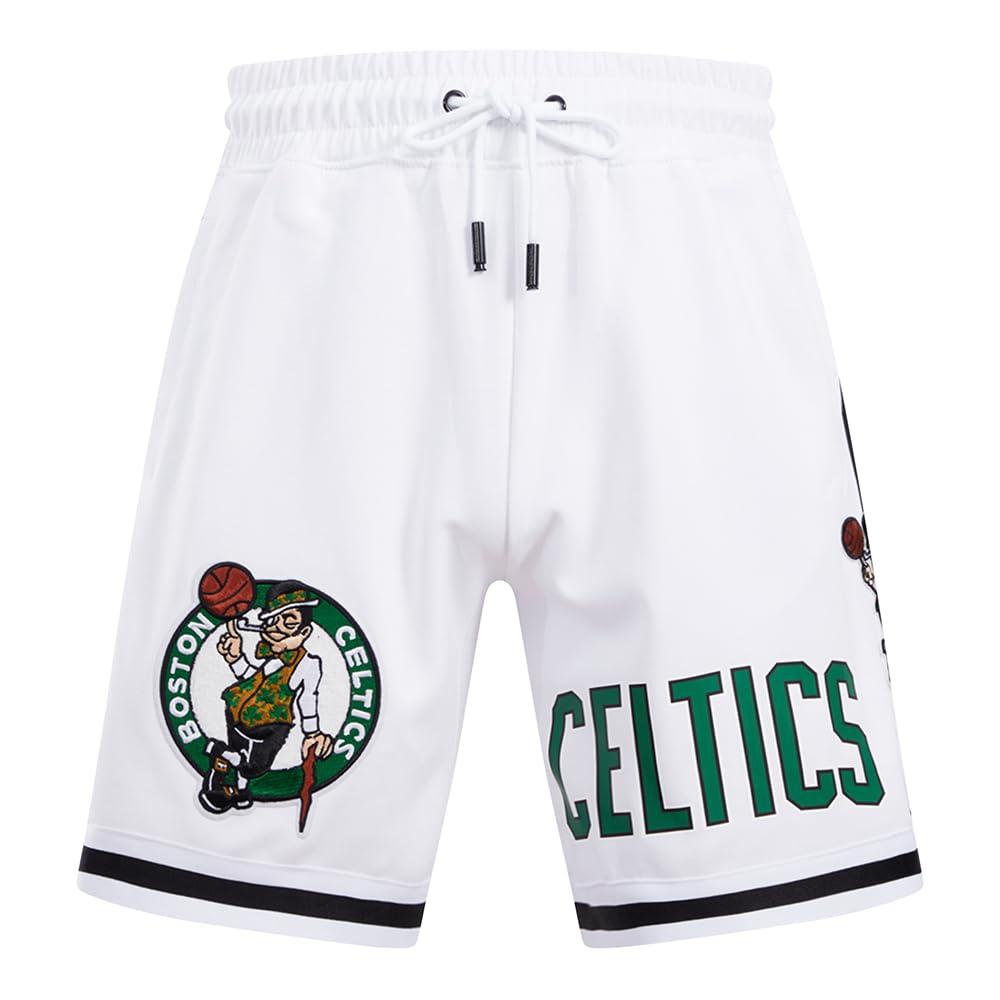 Pro Standard Men's NBA Classic Chenille M Pro Dk Short, White/Opulent Garden, M