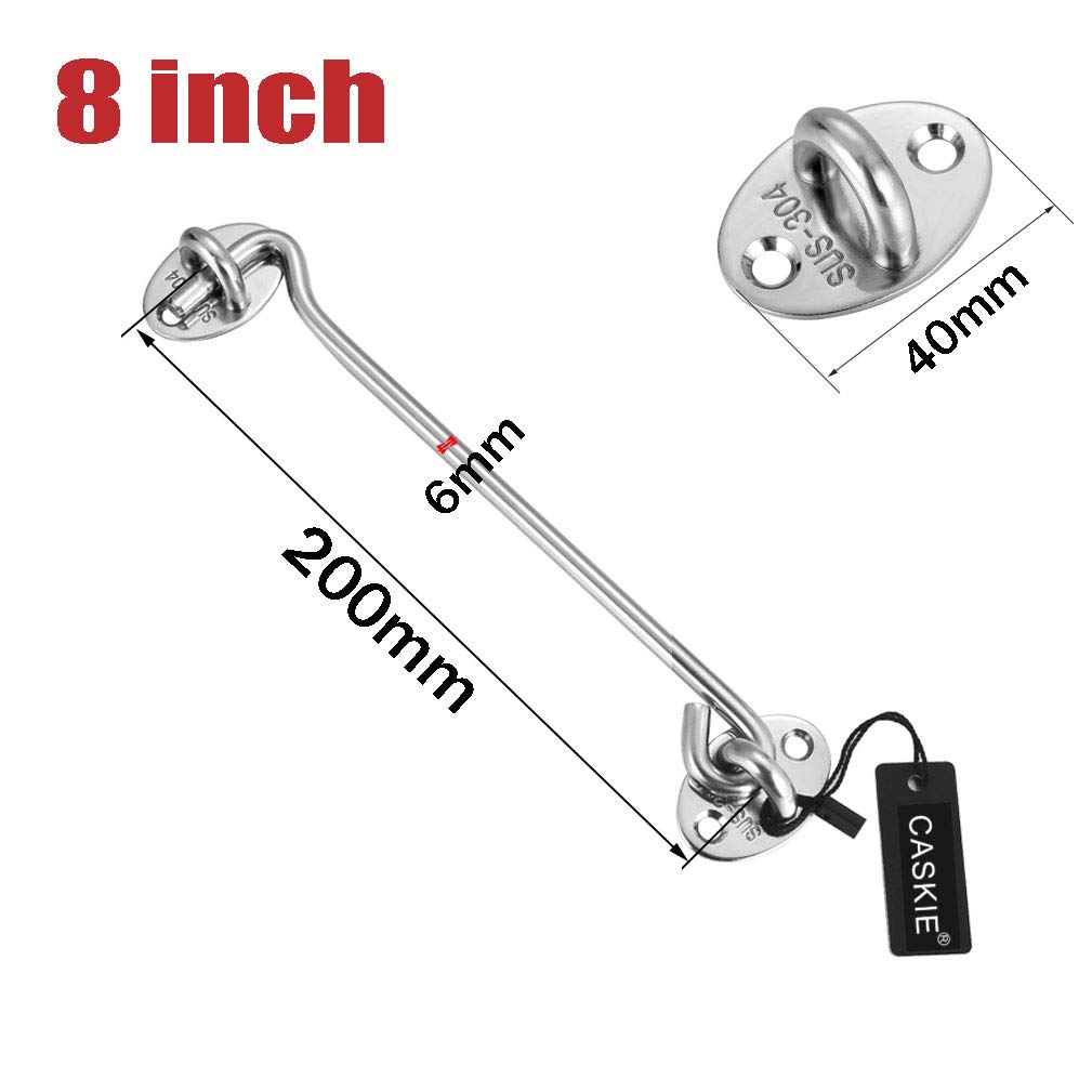 Pack Of 2 Storm Hooks With Eyelet Storm Hooks Door Locks Stainless