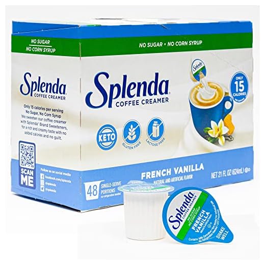 SPLENDA Sugar-Free Coffee Creamer Cups, 48 Count