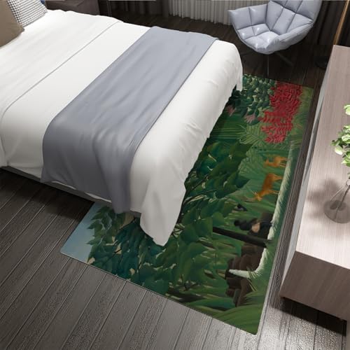 Tapis de sol jungle 120x180cm antidérapant et léger pour salon