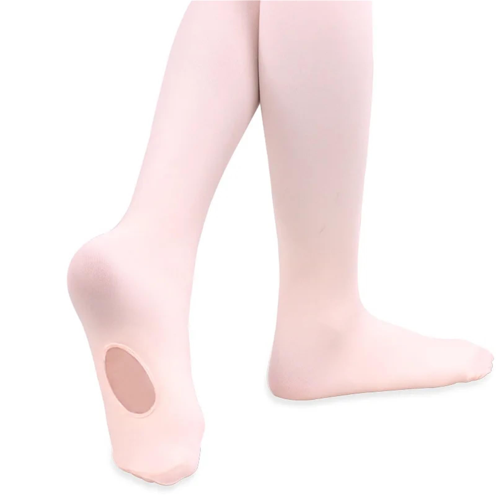 Collant da Balletto 3 Paia di Collant da Danza for Donne e Ragazze, Morbidi Collant da Transizione, Calze da Danza Senza Cuciture con Foro, 60D(Color 1,L 125cm to 140cm)