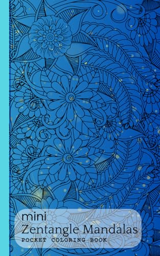 Mini Zentangle Mandala Coloring Book: Single-Sided Pocket Book of Flower Mandalas - Book 3: Portable Relaxing, and Easy to Take Anywhere image 2