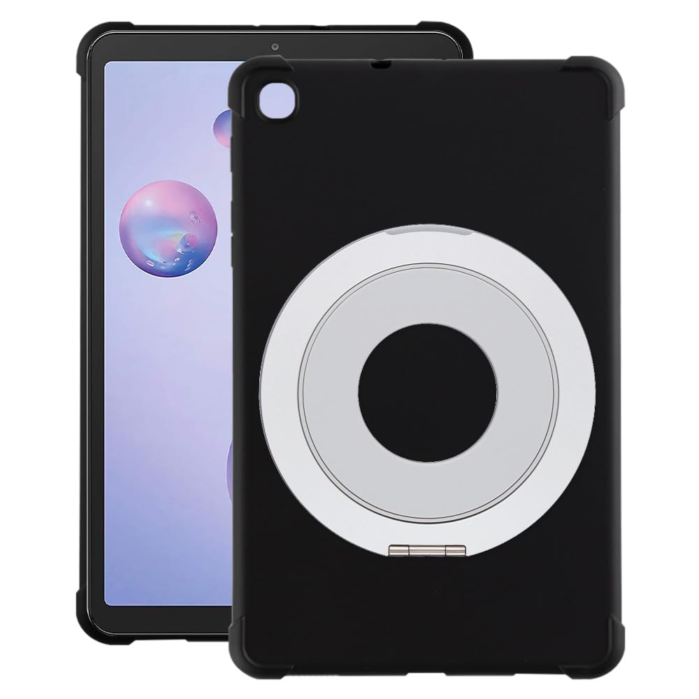 Funda Samsung Tab A 8.4 2020 con soporte de mesa y mango protector color negro plata 8