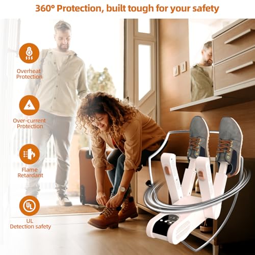 Save 58% on Gyrivav Boot Dryer with 4 Ports & Auto Timer