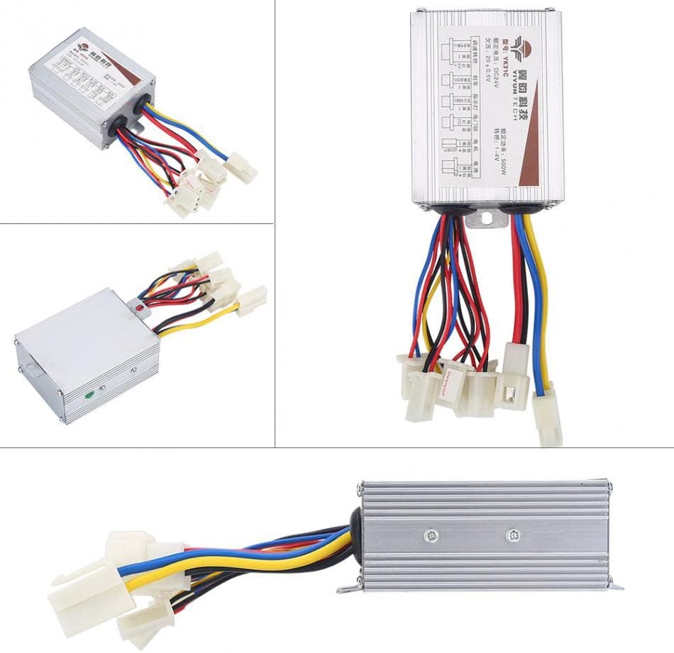 DC Brush Motor Speed Controller 24V/36V/48V 350W/500W/800W Electric Scooter Bicycle E-bike Motorcycle Accessories Parts YK31C
