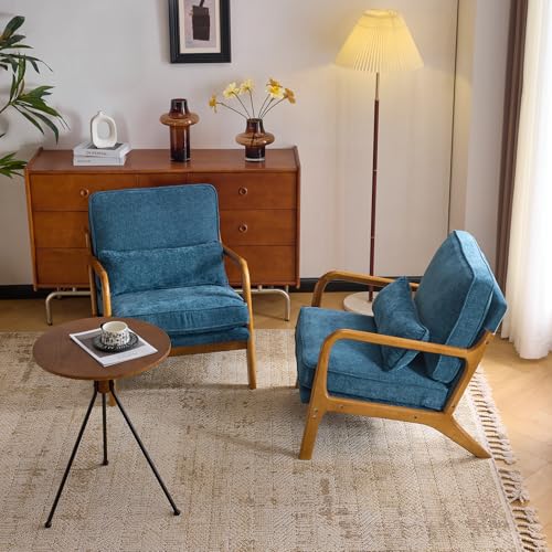 VINGLI Chenille MidCentury Modern Accent Chair Set Review