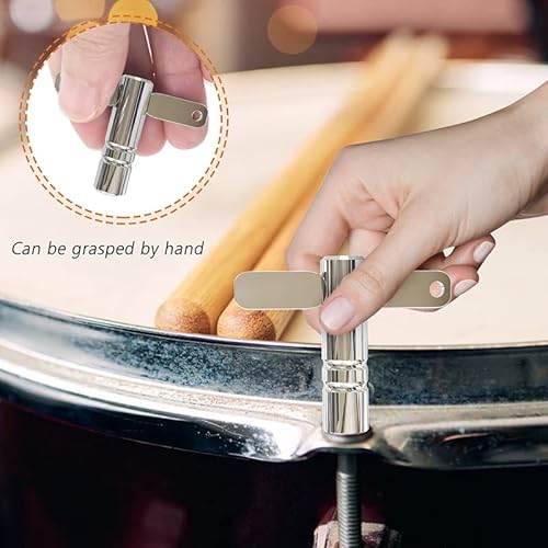 Hofeztey Drum Key, Drum Key Tool Stainless Steel, 4 Pcs Drum Tuning Key Include Continuous Motion Speed Drum Key, Sturdy Drum Key Turner Fit For Snare Drum Kit & Kids Drum, Universal Drum Key Keychain #TOP1