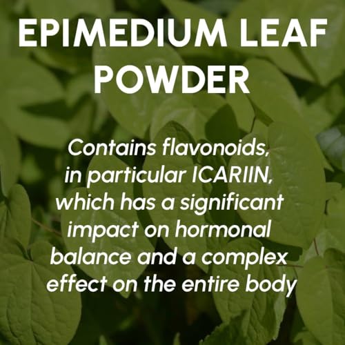 Image of Horny Goat Weed Powder 8 oz - Pure Epimedium Powder for Men and Women, Energy and Immune System Support