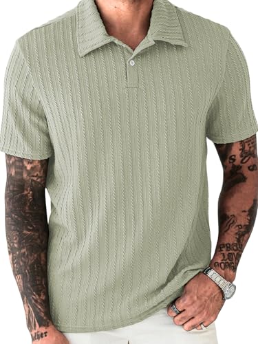 Image of Leriya Fashion Branded Polycotton Tshirt For Man | Men's Summer Textured Polo T-Shirt | Stylish Half Sleeve Collared Tee | Soft Breathable Knit Fabric | Regular Fit Casual Polo for Office, Travel & Everyday Wear