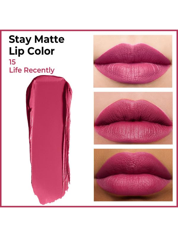Image of INSIGHT Stay Matte Lipcolor | Butter Texture with Matte Finish | Long Lasting Formula | Transferproof | Comfortable Wear | Infused with Avocado Oil & Niacinamide - (LIFE RECENTLY) 3g