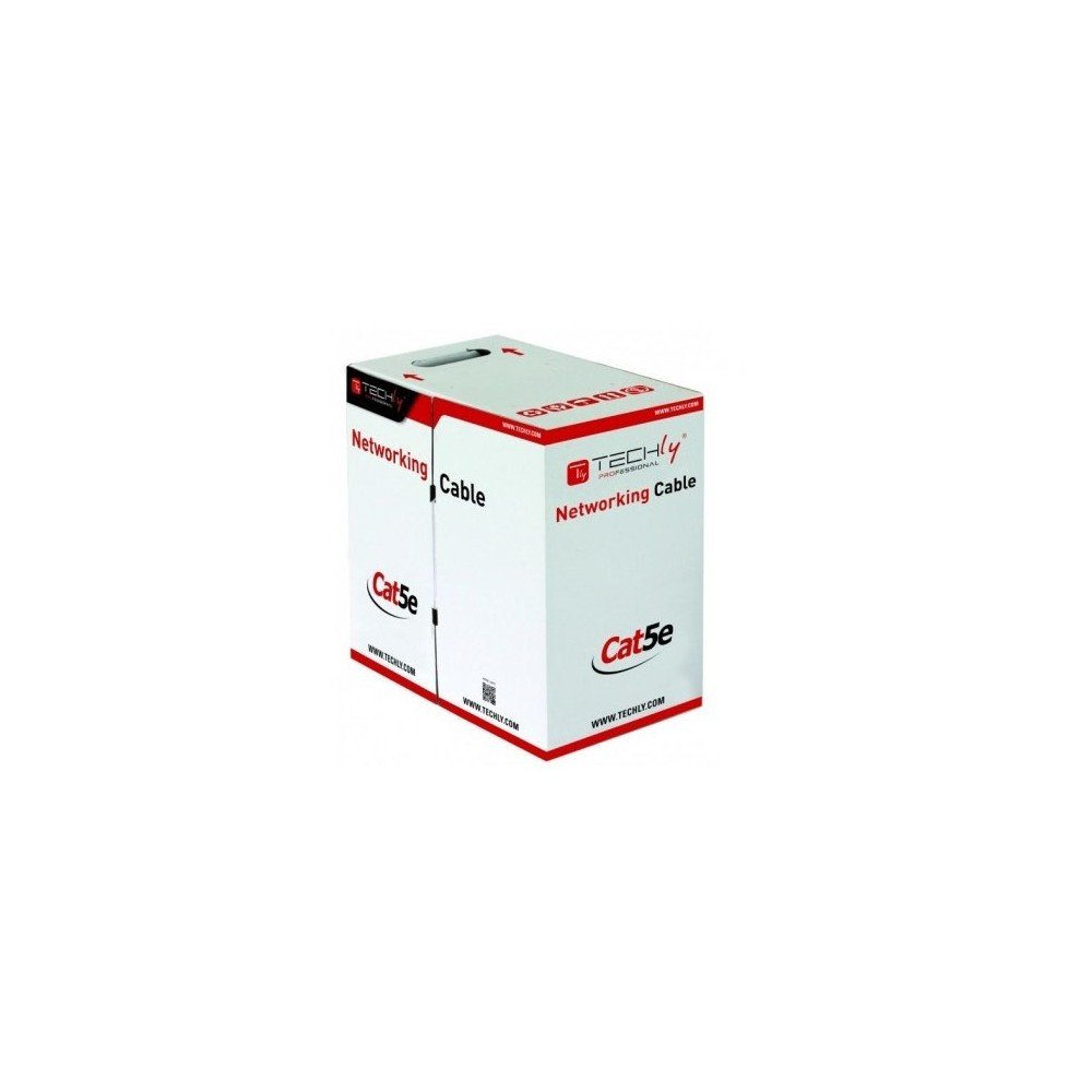 Techly Professional 029167 Matassa F/UTP Cavo Cat.5E CCA 305m Rigido da Esterno Nero Nero