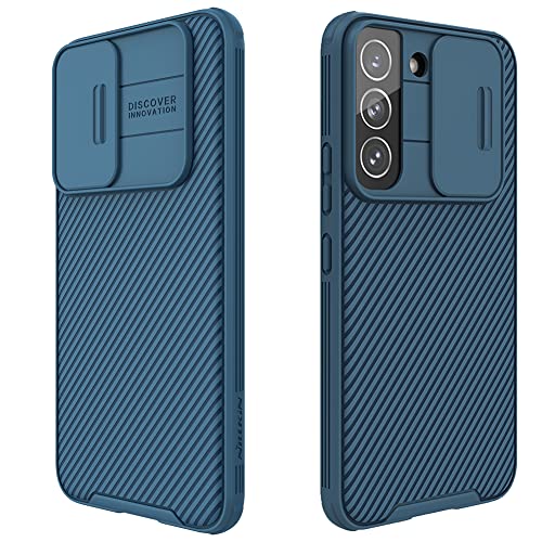 Mangix Galaxy S22 Plus Case with Camera Cover,S22 + Slim Fit Thin Polycarbonate Protective Shockproof Cover with Slide Camera Cover, Upgraded Case for Samsung Galaxy S22 + / Plus (Black)