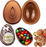 2 PCS Easter Chocolate Molds Silicone Egg Molds Chocolate Molds, Large Silicone Egg Molds for Chocol