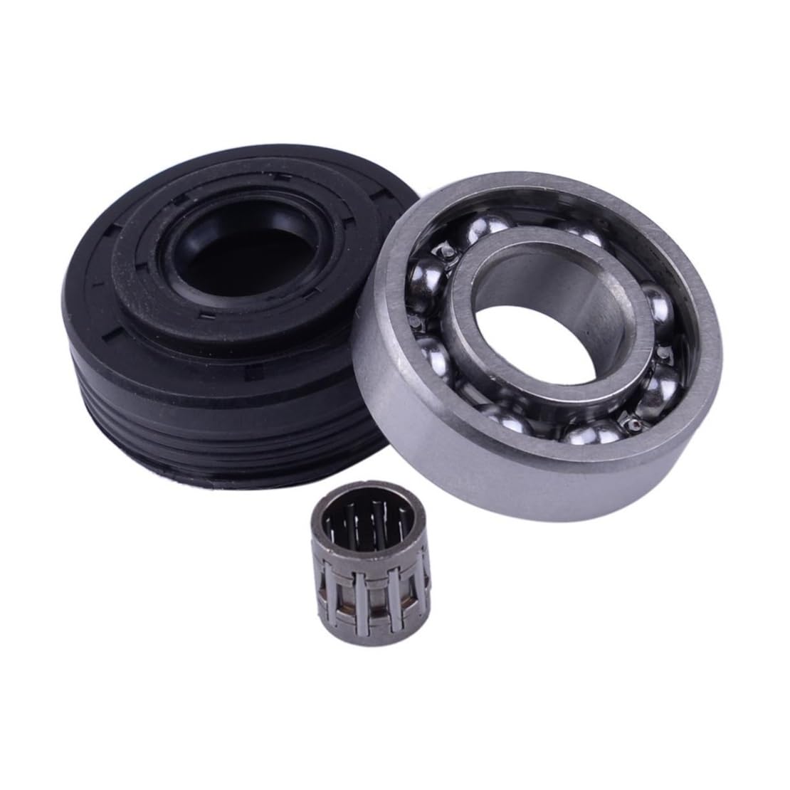 Kit de retenes de Aceite y rodamientos de Agujas del cigüeñal Compatible con motosierras 340, 345, 350, 346, 351, 353, 2145 y 2150.(5 Sets)