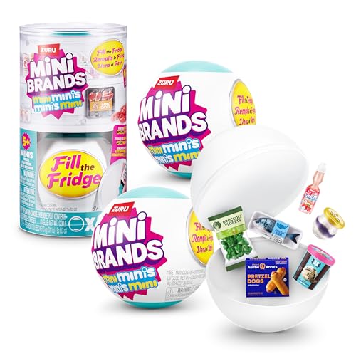 Mini Brands Fill The Fridge Minis Serie 1 de ZURU, Juguete Coleccionable en Miniatura, Paquete...
