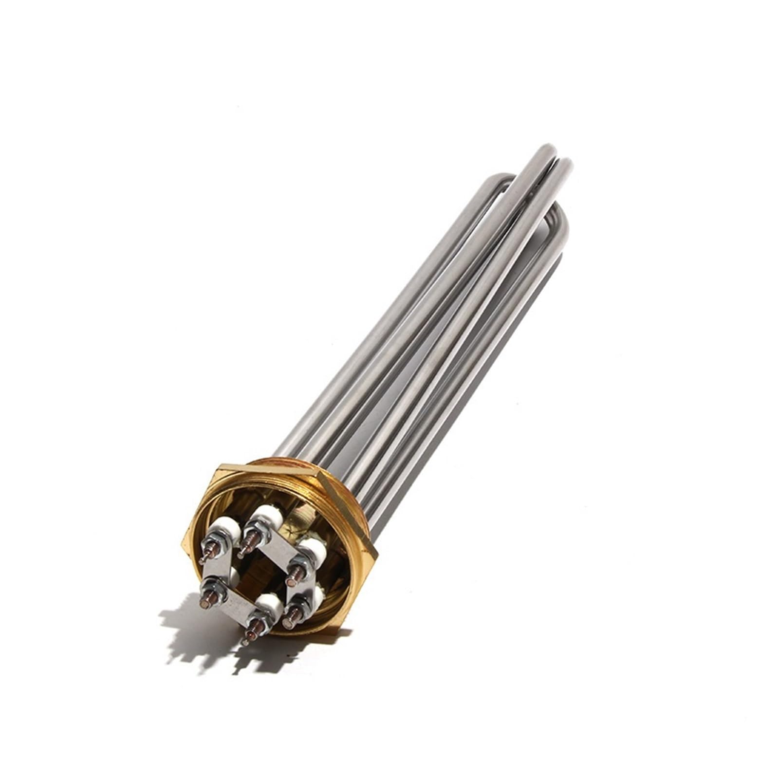 Ssimoo 3Kw 230Mml 3Kw-12Kw Dn50(2 Inch) Tubular Electric Heater Element 304 Stainless Steel Tube Length 220V For Boilers Kindly (Color : Size : 3-380V)
