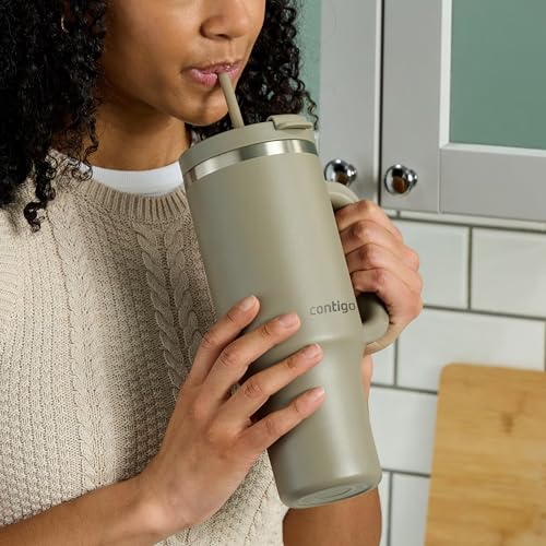 Miniatura 6 de Contigo Botella Termo 1200ml con Asa y Pajita, Coral