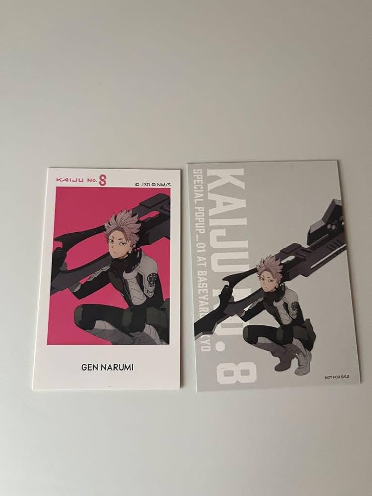 怪獣8号　ベースヤードトーキョー　鳴海弦　クリアアートカード、缶バッジ、特典 m60037915073_1.jpg?1754900975