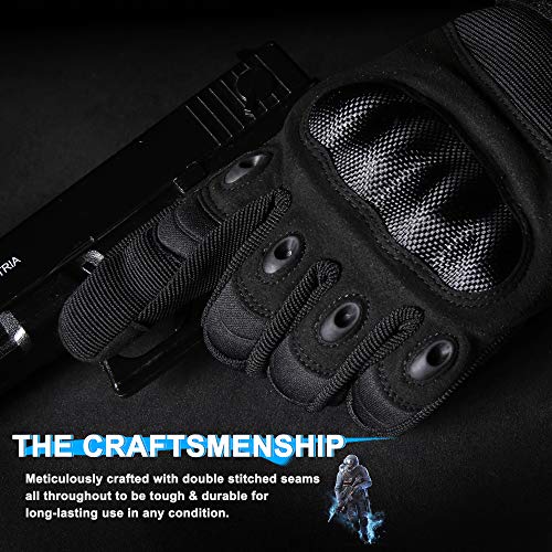 Image of WTACTFUL Tactical Gloves Men Women, Touchscreen Reinforced Palm | Durable Microfiber Material, Breathable, Adjustable Wrist, Anti-Slip, for Motorcycle Airsoft Paintball Cycling Hiking Work