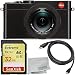 Leica D-LUX (Typ 109) Digital Camera with 16GB Extreme UHS-I U3 SDHC Memory Card (Class 10) + Replacement DMW-BLG10 Battery + 5 Foot Mini HDMI Cable & Microfiber Cleaning Cloth