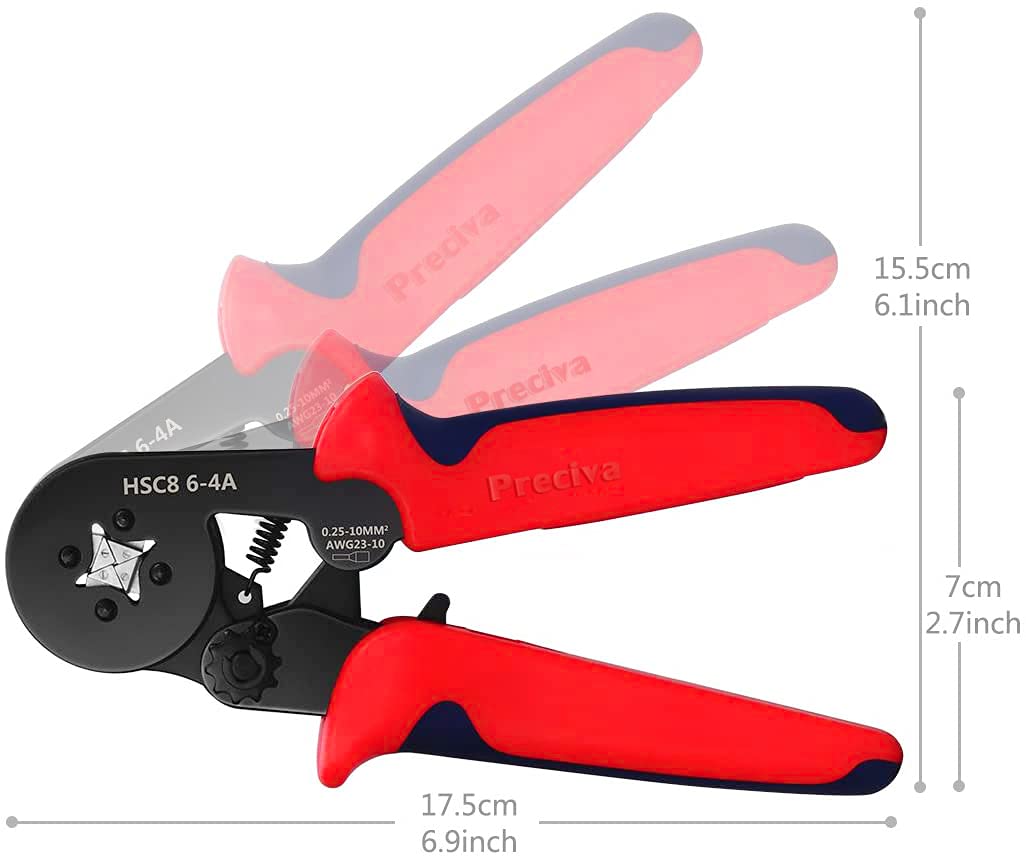 0.08-16mm² Pince a Sertir, avec Cosse Electrique 1200pcs, AWG 28-5