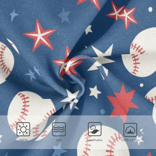 Wusikd Baseballs Stars Boys' Underwear Cotton Boys Briefs Soft Toddler Underwear 2T3