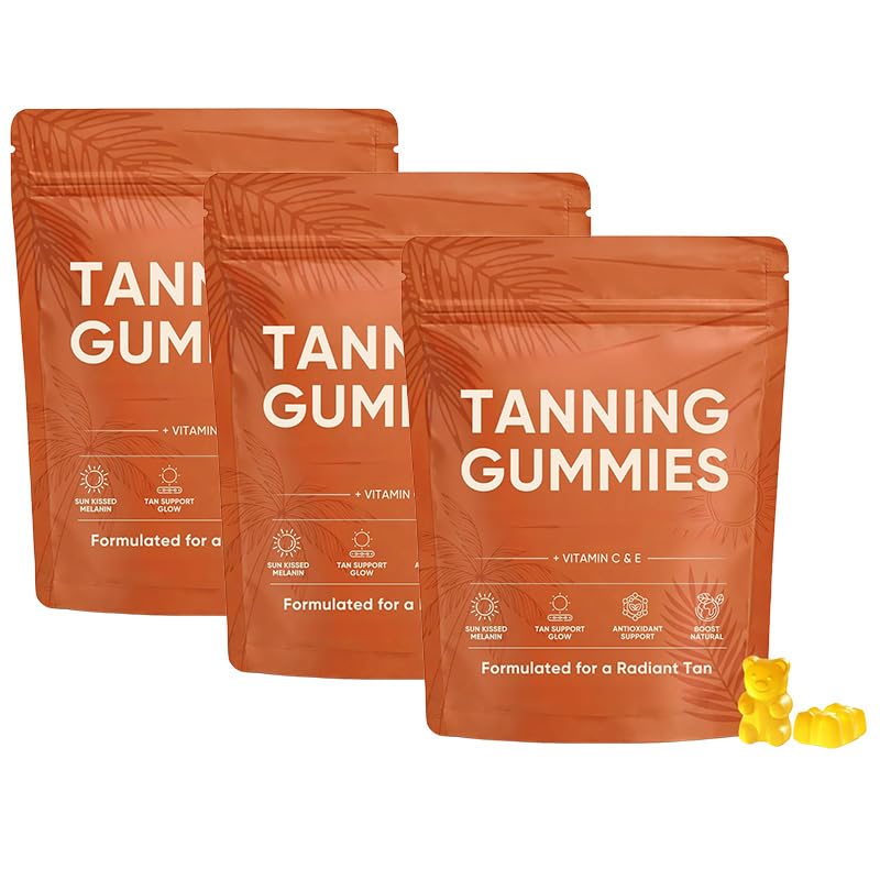 Tanning Gummies contre le teint terne pour un effet radieux sans soleil