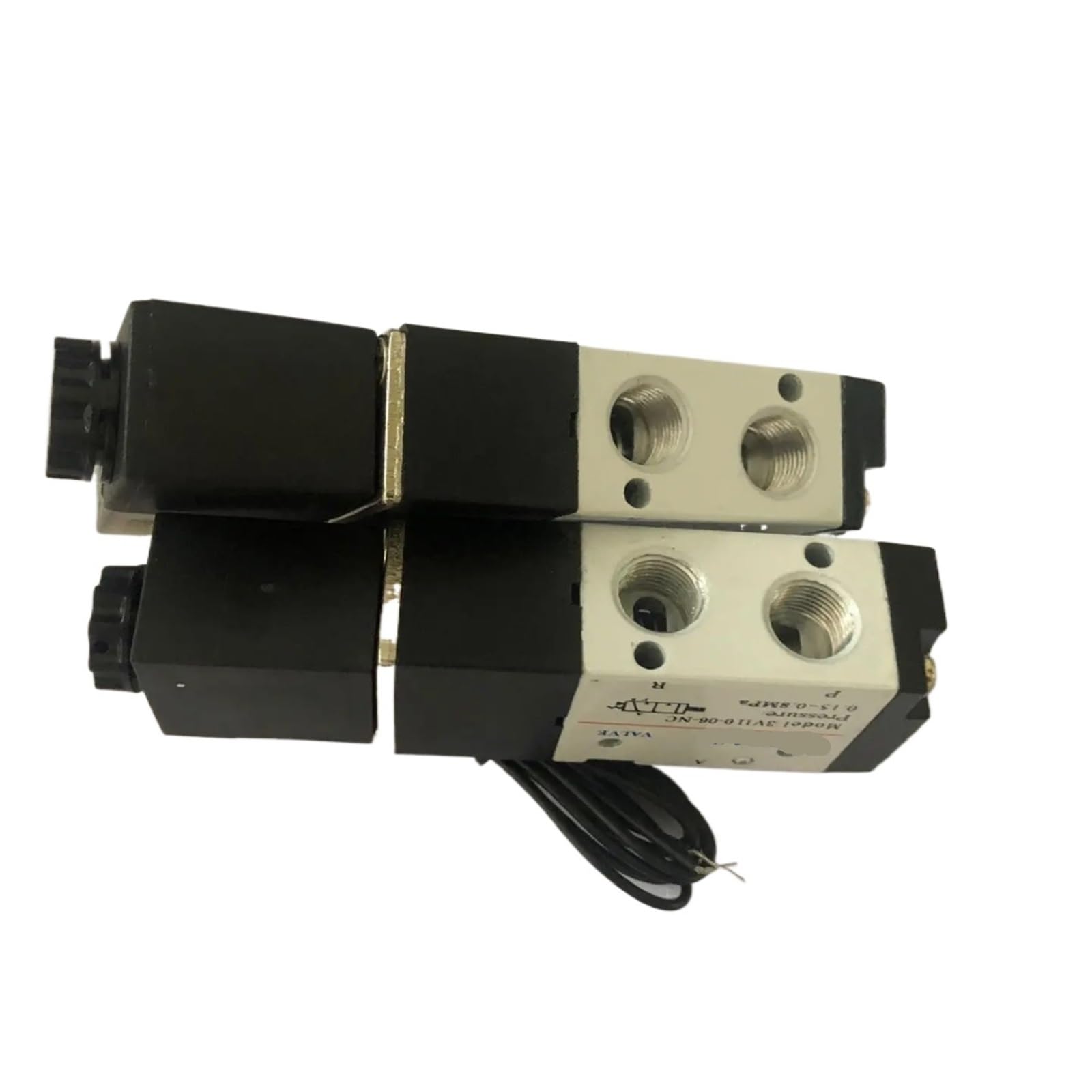 Elettrovalvola pneumatica 3 vie 3 V110-06 12 V 1/8 pollici, corpo in alluminio, 1 pezzo(10 mm Fitting,AC110V)