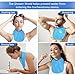 EHUSPU Tracheostomy Shower Cover Neck Stoma Protector for Tracheostomy,Waterproof Shower Shield Neck Stoma Guard (Blue and Rose Red-2pc)