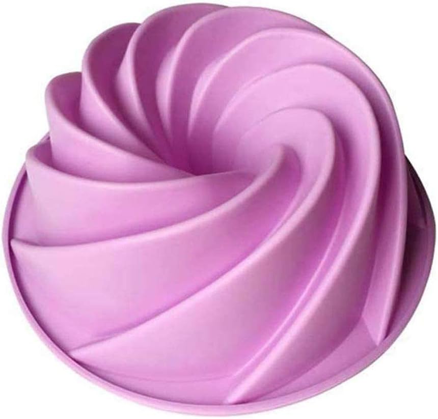 Silicone Bundt Pan Cake Mold Bakeware Mold Food Cake Pan Swirl Shape