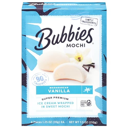 BUBBIES MOCHI Vanilla Mochi Ice Cream, 7.5 OZ