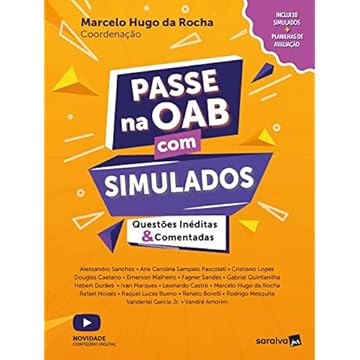 Capa do livro Passe na Oab com simulados - Questões Inéditas e Comentadas - 1ª edição 2022