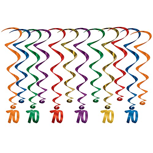 Tourbillons à suspendre multicolores géants de 178 cm au déploiement fluide